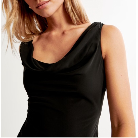 NWT Abercrombie & Fitch Cowl Neck Midi OR Maxi Dress - Picture 6 of 8